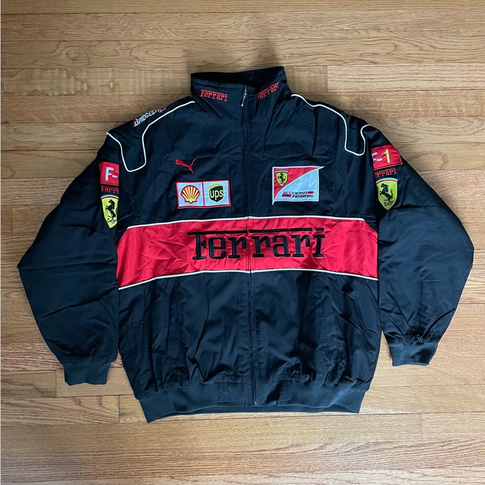 Formula 1 Ferrari Racing Jacket Men’s F1 Embroidered Retro Y2k Unisex